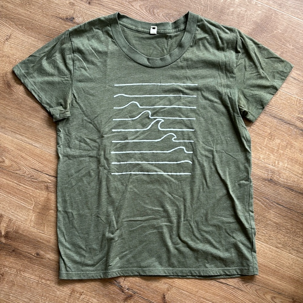 Bridge and Burn ocean waves t shirt